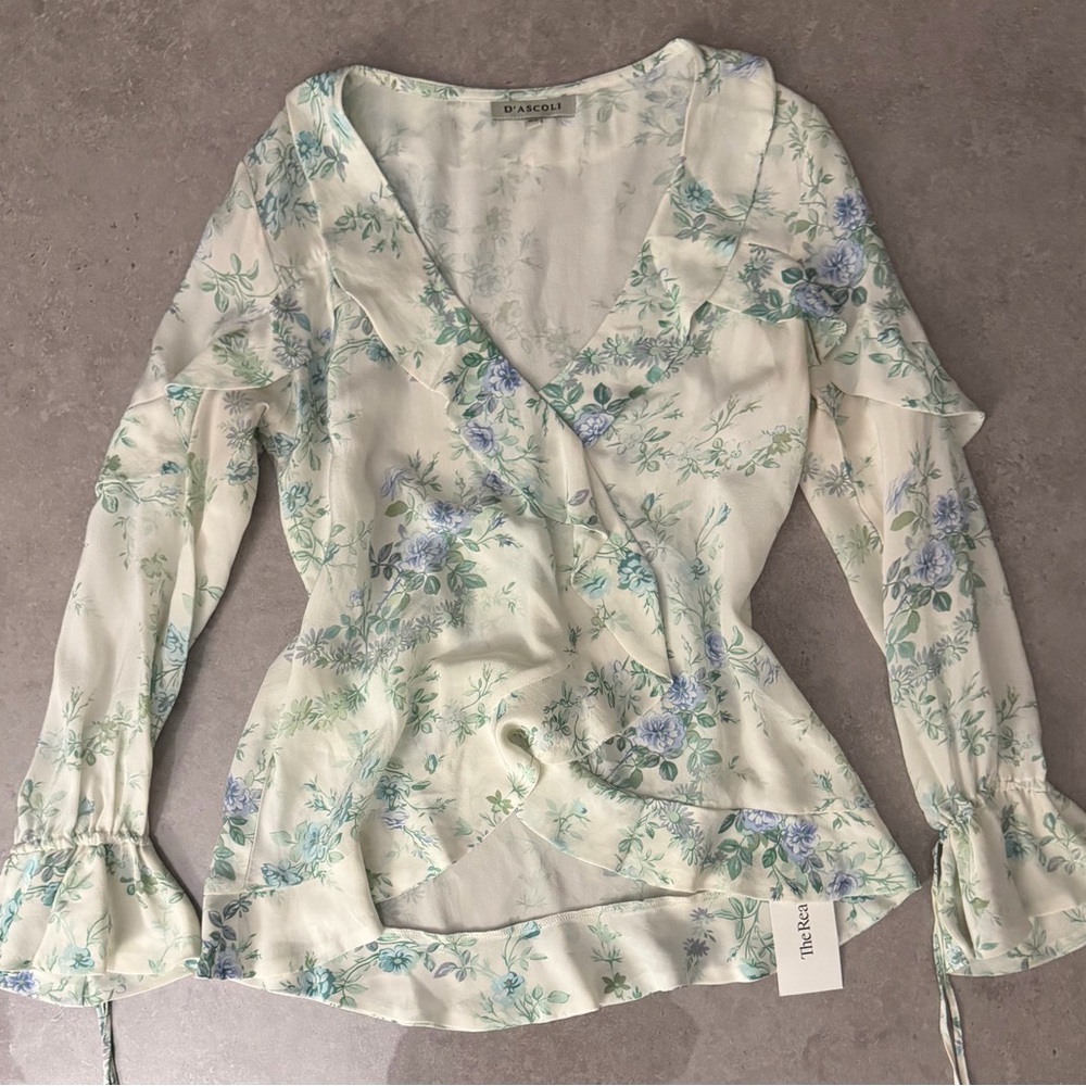 D’ascoli Silk Floral Blouse